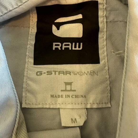G-Star Raw Button-Down Tunnel Shirt Top Blouse Long Sleeve Size Medium Women's - Picture 13 of 15